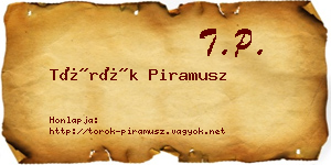 Török Piramusz névjegykártya